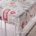 Impression personnalisée jetable PEVA Flannel Back Nappe